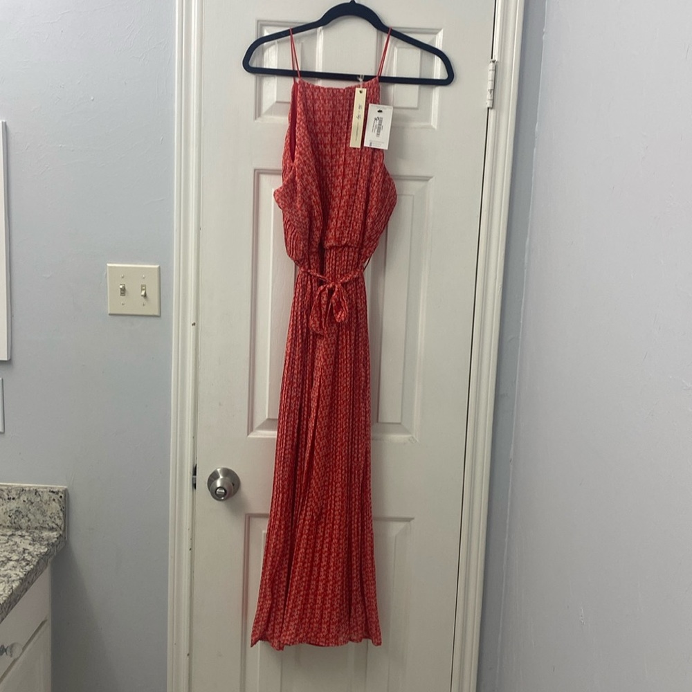 Red maxi dress